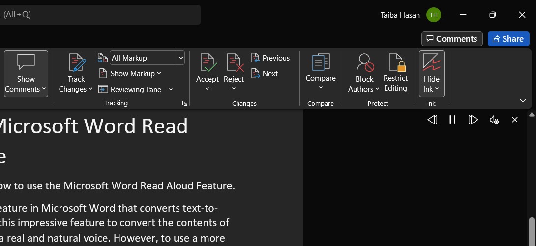 How To Use Microsoft Word Read Aloud Feature