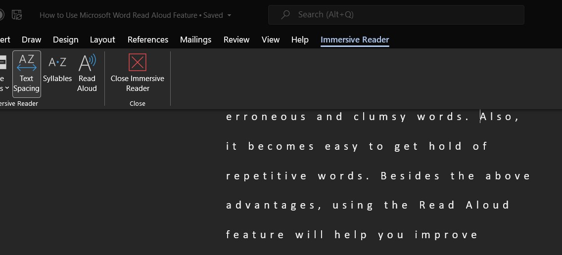 How To Use Microsoft Word Read Aloud Feature