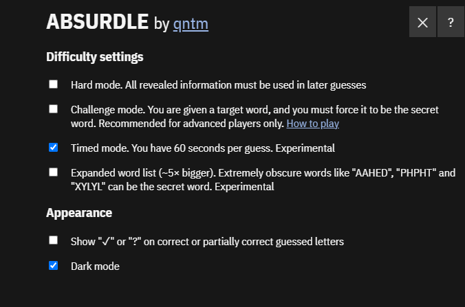 What is Absurdle