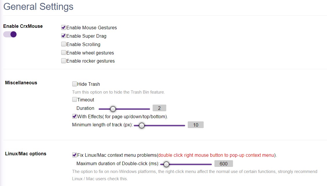 Mouse Gestures in Chrome