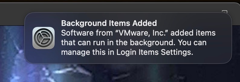 Perpetual "Background Items Added" After Updating to macOS Ventura, macOS Ventura, macOS 13.x, macOS 13.2
