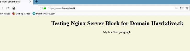 Install Free SSL for Nginx Web Server on Ubuntu – Website After Let’s Encrypt SSL Certificate Installation