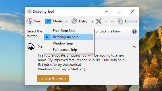 screenshot in windows 10