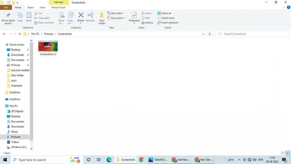 screenshot in windows 10