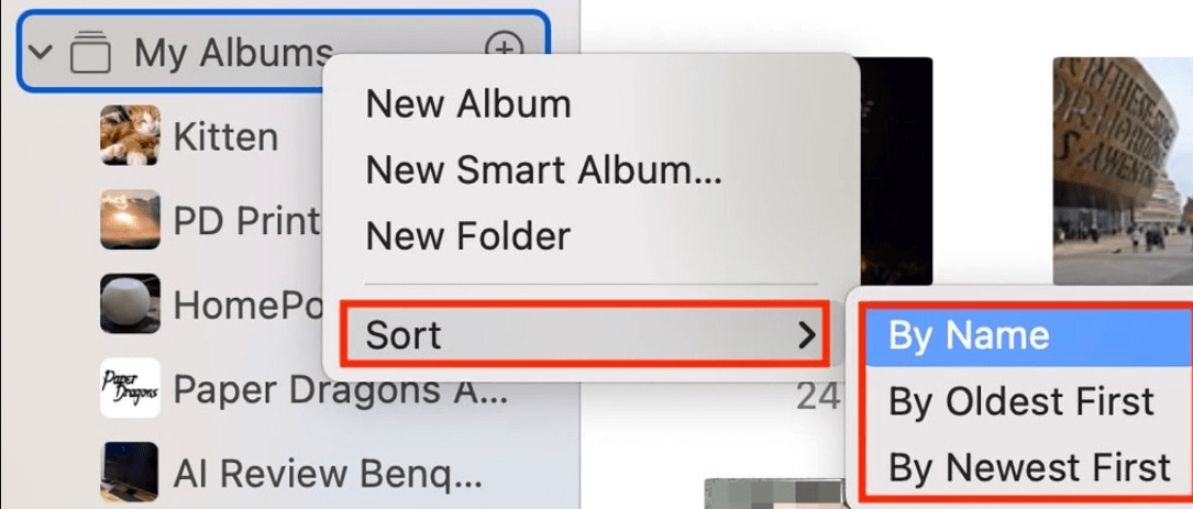 How To Manage Albums In Photos For MacOs?