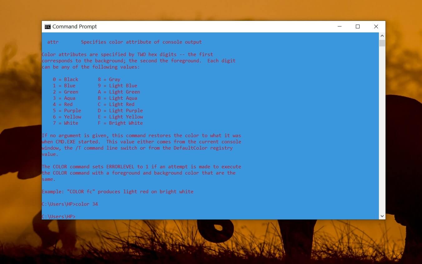 How To Change Command Prompt Color In Windows 10?