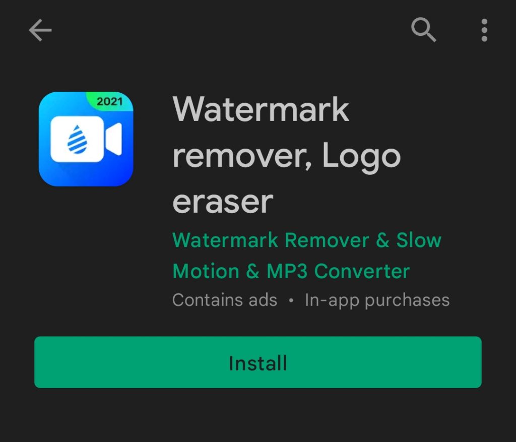Remove watermark