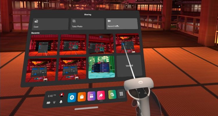 Screenshots and Video Clips on Oculus Quest