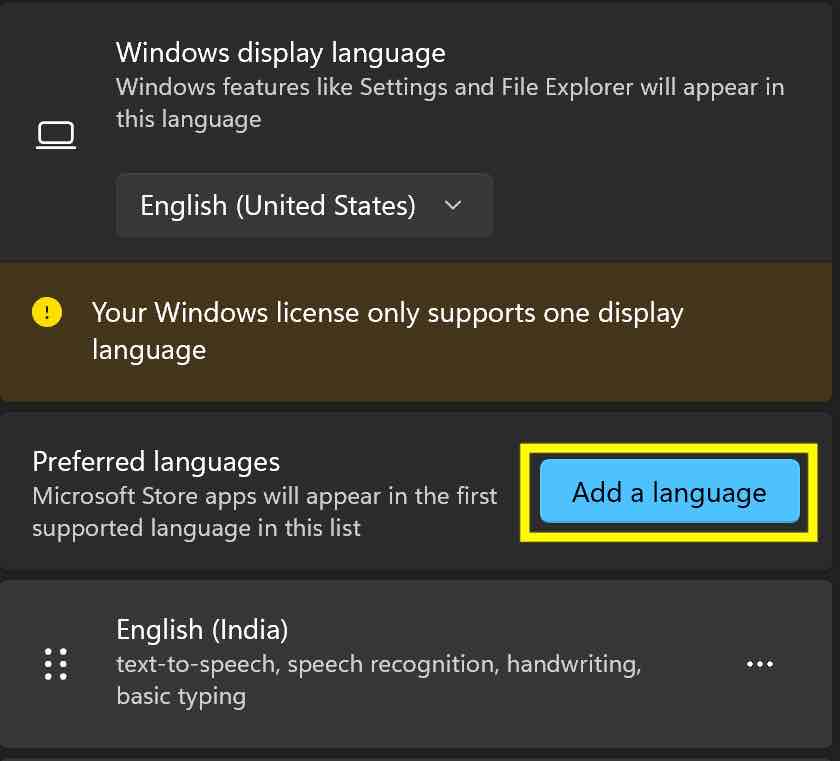 Add Language In Windows 11