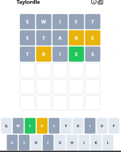 Taylordle Wordle For Taylor Swift Fans  Hawkdive.com