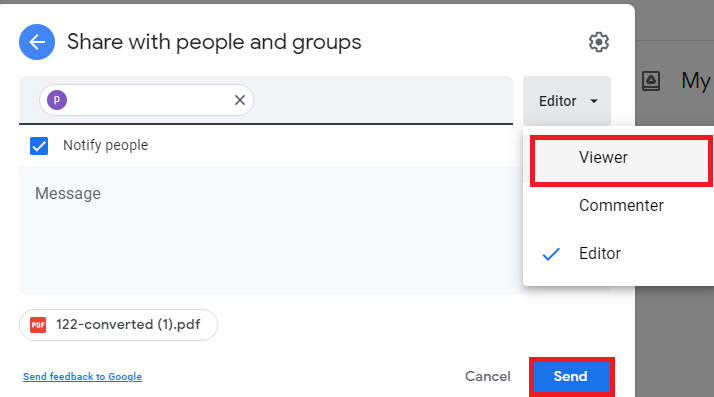 Give Temporary Access to a file in Google Drive