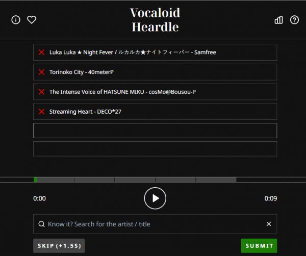 Meet Vocaloid Heardle A Wordle Clone For Vocaloid fans
