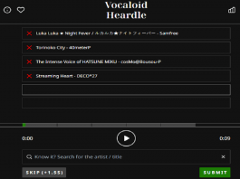 Meet Vocaloid Heardle: A Wordle Clone For Vocaloid fans Vocaloid Heardle