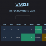 Wardle: Wordle for MLB Fans!