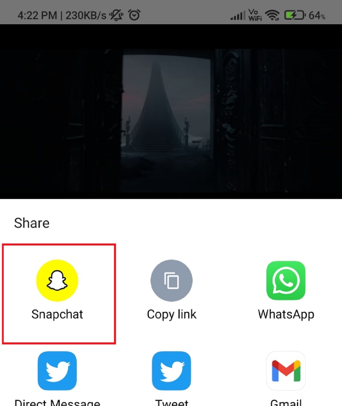 YouTube videos as stickers