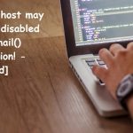 Your host may have disabled the mail() function