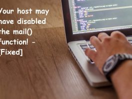 Your host may have disabled the mail() function