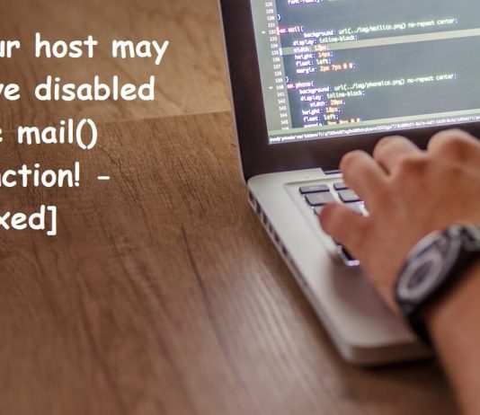Your host may have disabled the mail() function