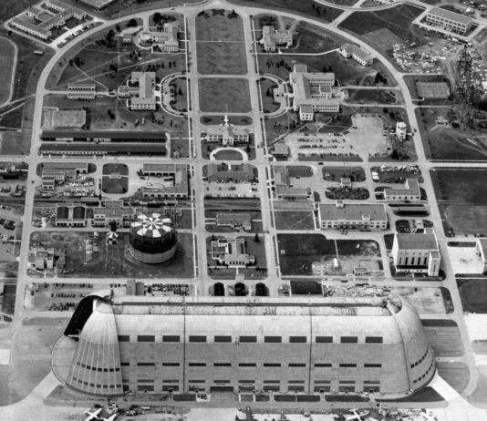 Ames Research Center Marks 85 Years of NASA Innovation Aerial photo of Ames campus.