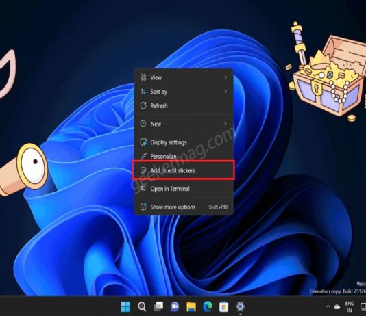 How To Enable Desktop Stickers In Windows 11 Desktop Stickers In Windows 11
