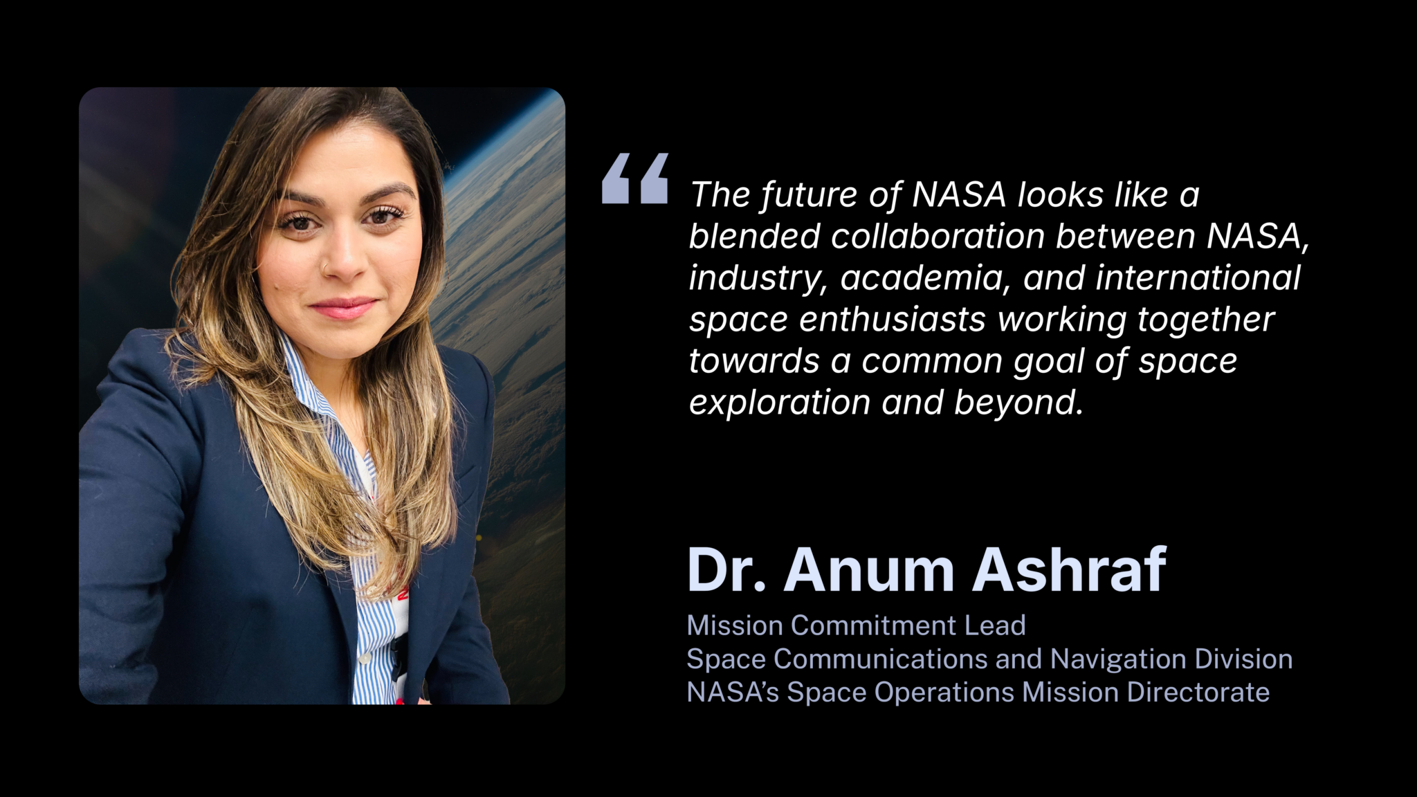 Anum R Introducing NASA's Space Ops: Anum Ashraf - Hawkdive.com
