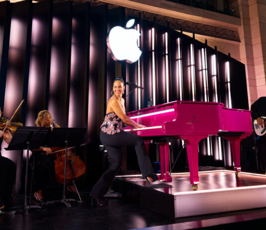 Apple marks 50th anniversary with global celebrations in unique style. Apple hosts 50th anniversary celebrations around the world