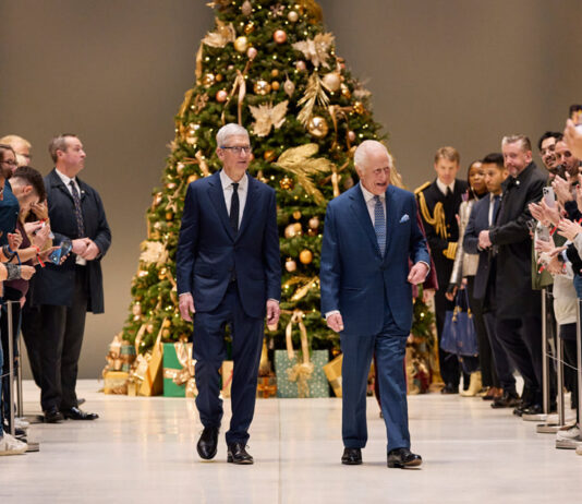 King Charles III tours Apple’s headquarters in the UK. His Majesty King Charles III visits Apple’s U.K. headquarters