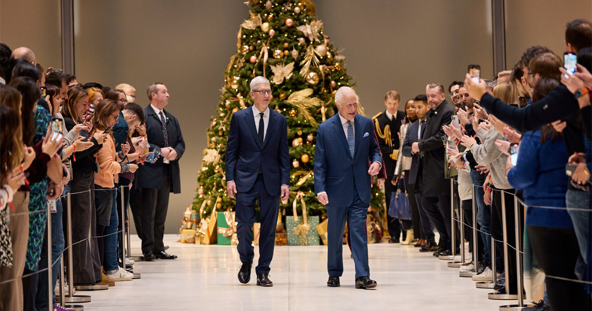 His Majesty King Charles III visits Apple’s U.K. headquarters