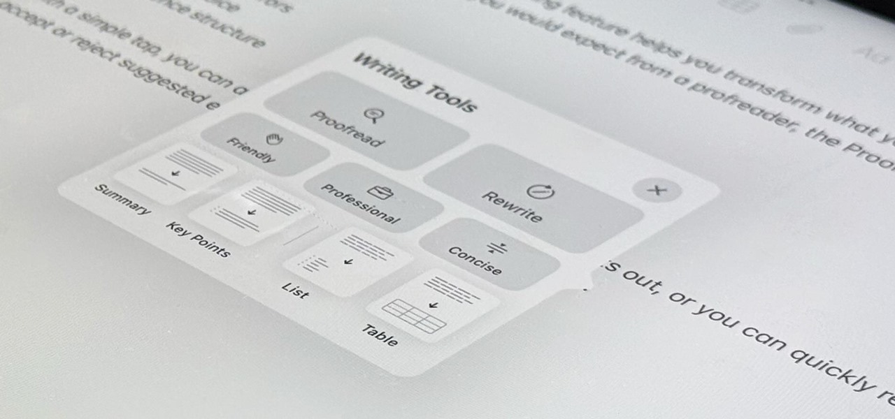 apple intelligence writing tools