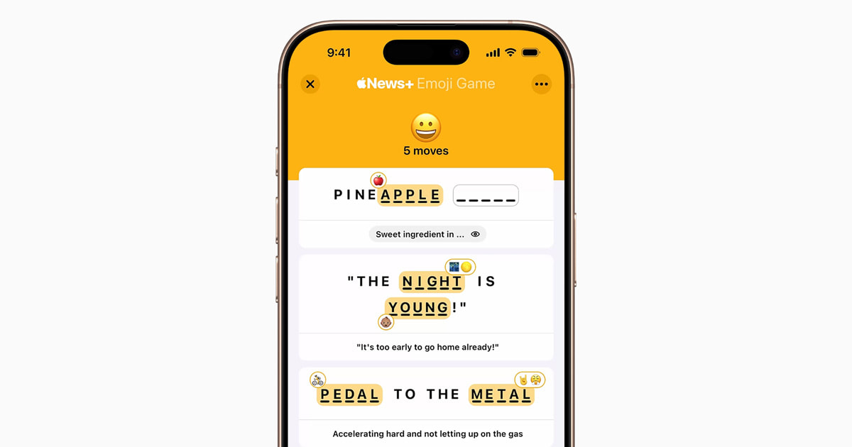 Apple News+ introduces Emoji Game