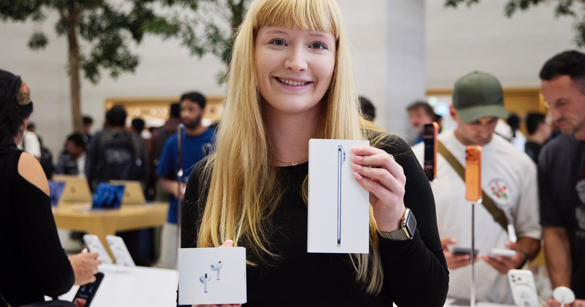 The latest iPhone, Apple Watch, and AirPods arrive in Apple Store locations