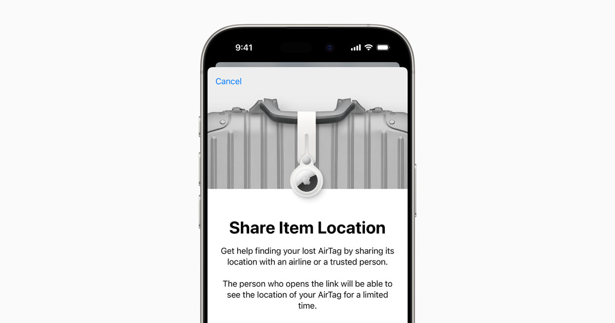 apple share item location find my airtag lp.jpg.og .jpg Appleās Find My enables sharing location of lost items with third parties
