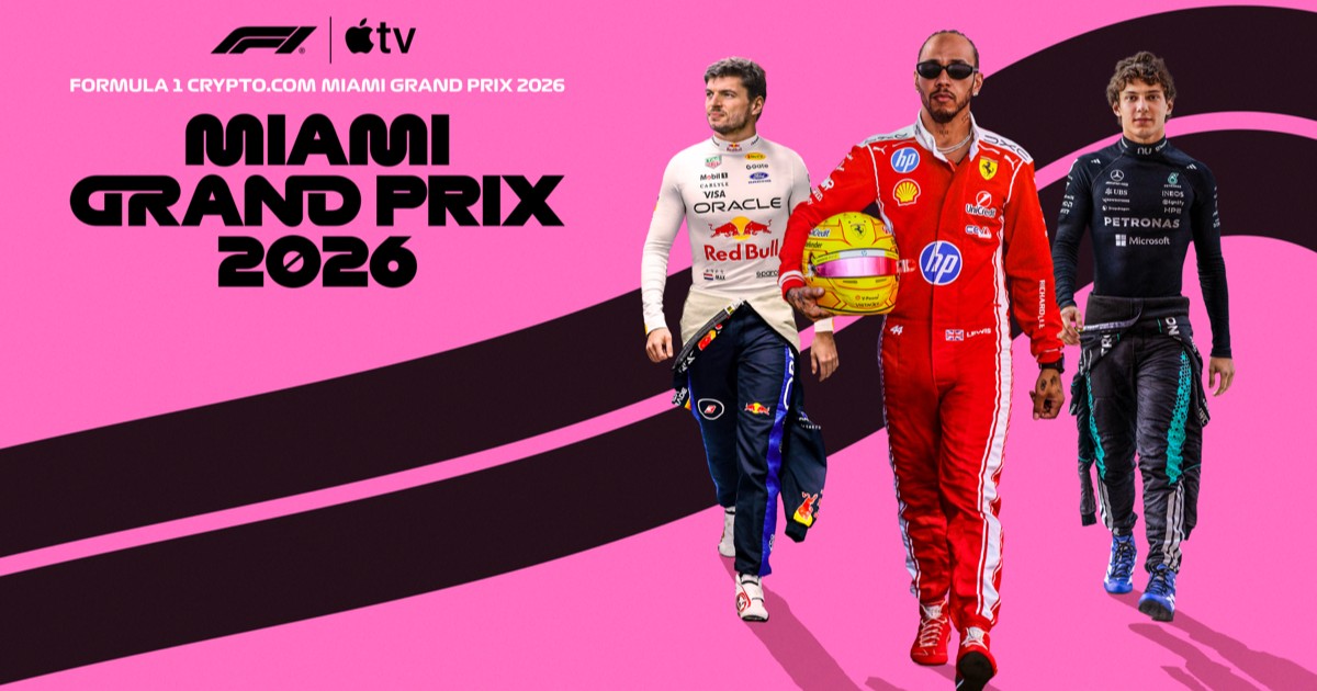 Formula 1® returns to the U.S. this weekend, streaming live on Apple TV