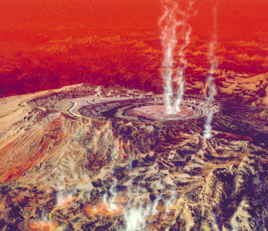 NASA Observes Venus Releasing Steam Into Space In this artist