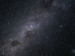 NASA Unveils New Discoveries in Stellar Research The Milky Way galaxy appears as many points of light dotting the blackness of space.