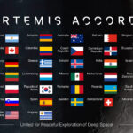Estonia Joins Artemis Accords, Becomes Latest NASA Partner Graphic of flags representing Artemis Accords signatory countries