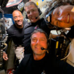 NASA’s Artemis II Crew to Discuss Moon Mission on Media Call Midway through their lunar observation period on Monday, April 6, 2026, the Artemis II crew members, NASA astronauts Reid Wiseman, Victor Glover, Christina Koch, and CSA (Canadian Space Agency) astronaut Jeremy Hansen, pause to turn the camera around for a selfie inside the Orion spacecraft.