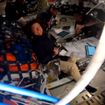 NASA’s Artemis II Sets Record for Farthest Human Spaceflight The Artemis II crew floats in Orion; NASA astronaut Christina Koch smiles at the camera as NASA a