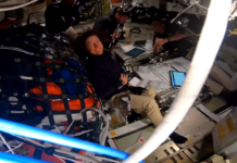 NASA’s Artemis II Sets Record for Farthest Human Spaceflight The Artemis II crew floats in Orion; NASA astronaut Christina Koch smiles at the camera as NASA a