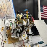 NASA Evaluates New Satellite Tech for Faster Sensor Deployment Fully integrated, the Athena EPIC satellite undergoes performance testing in a NovaWurks cleanroom to prepare the sensor for launch. The optical module payload element may be seen near the top of the instrument with the single small telescope.
