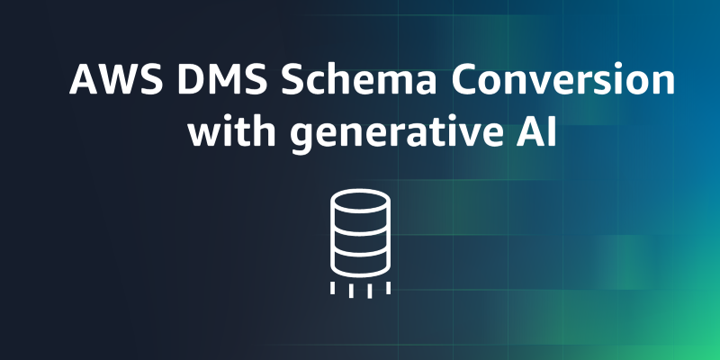 AWS Database Migration Service now automates time-intensive schema conversion tasks using generative AI | Amazon Web Services