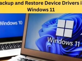 How To Backup And Restore Device Drivers In Windows 11 backup and restore device drivers in windows 11