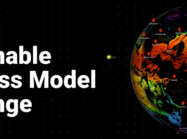 NASA Launches Challenge for Sustainable Business Model Innovation On the right of the image is a multi-color depiction of Earth orbited by some of NASA