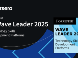 Coursera Recognized as Leader in Forrester’s 2025 Tech Skills Report Coursera named a Leader in The Forrester Wave™: Technology Skills Development Platforms, Q2 2025 - Coursera Blog