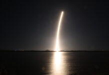 NASA Launches Science, Tech to Moon via Firefly, SpaceX Flight Creating a golden streak in the night sky, a SpaceX Falcon 9 rocket carrying Firefly Aerospace’s Blue Ghost Mission One lander soars upward after liftoff from Launch Complex 39A at NASA’s Kennedy Space Center in Florida on Wednesday, Jan. 15, 2025 as part of NASA’s CLPS (Commercial Lunar Payload Services) initiative. The Blue Ghost lander will carry 10 NASA science and technology instruments to the lunar surface to further understand the Moon and help prepare for future human missions.
