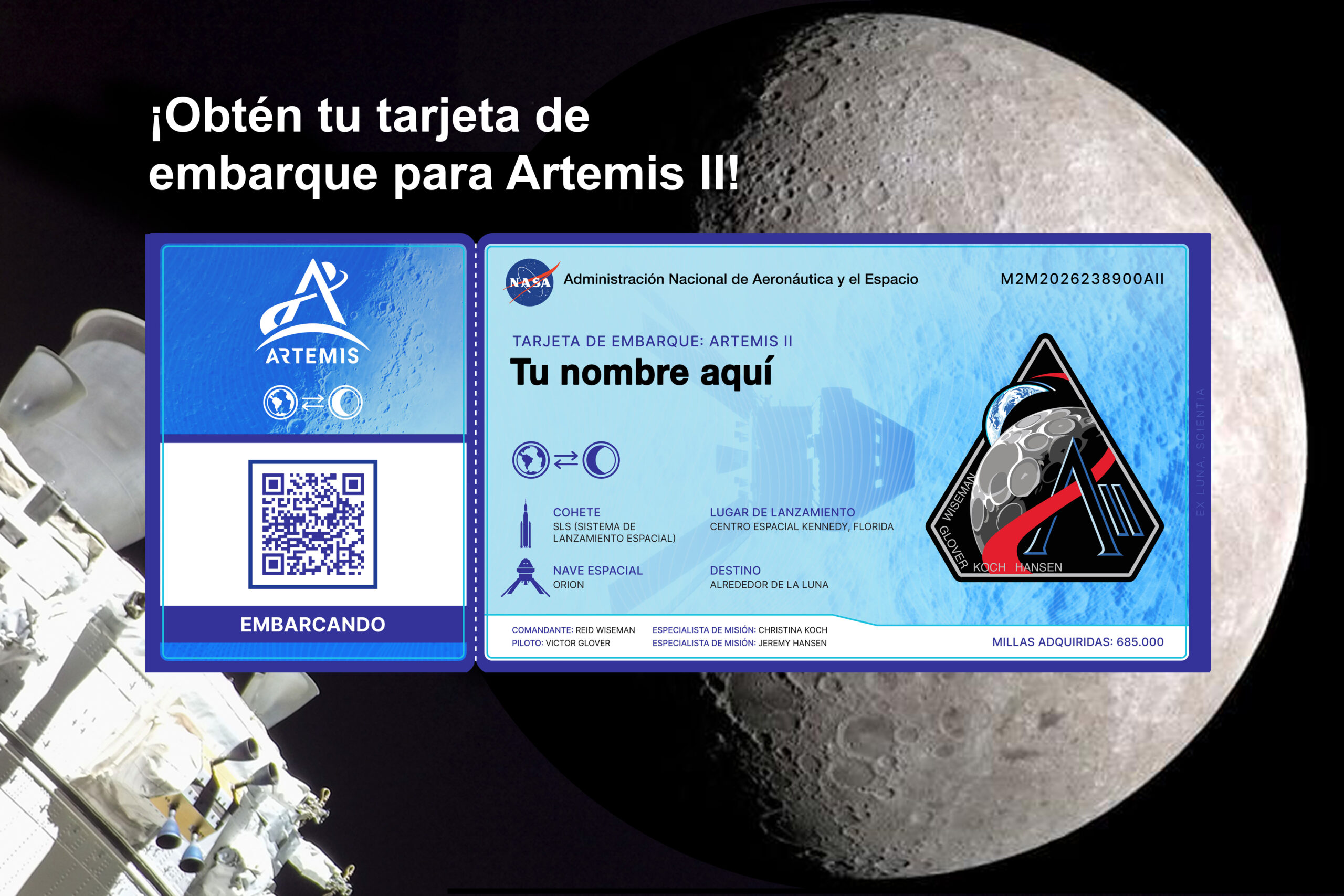 boarding pass spanish 1 1.jpg Envía tu nombre alrededor de la Luna en 2026 con la misión Artemis II de la NASA - NASA