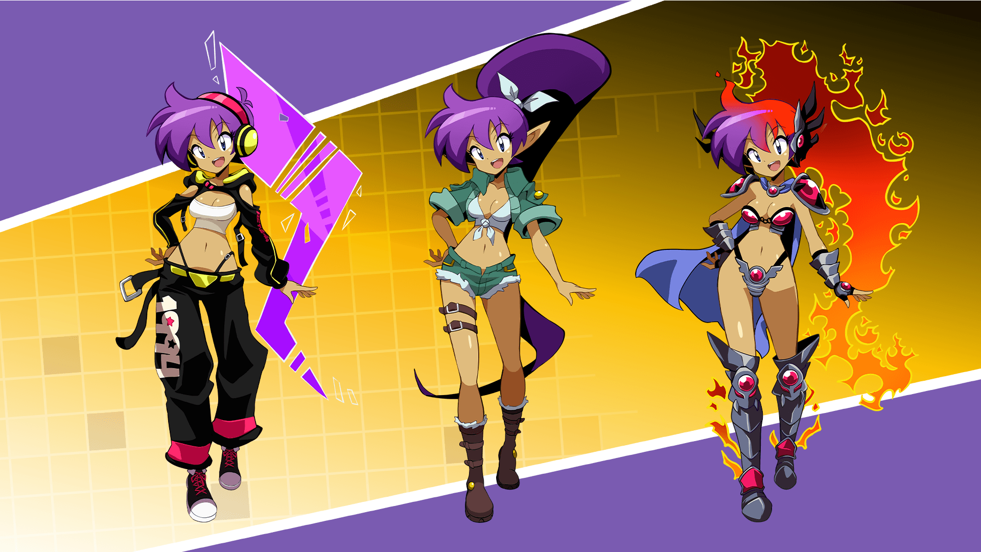 Shantae’s new costumes revealed in Shantae Advance: Risky Revolution