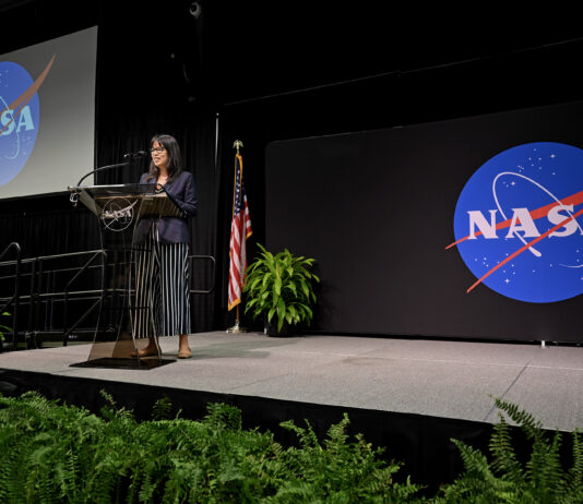 NASA’s Marshall Star: August 21, 2024 Edition Released NASA Chief Financial Officer Margaret Vo Schaus speaks to audience members and honorees Aug. 15 during the 2023 Agency/Center Honor Awards at NASA’s Marshall Space Flight Center in Activities Building 4316. In all, 332 Marshall team members were awarded this year for their outstanding work and dedication to furthering the NASA mission, along with 97 teams.