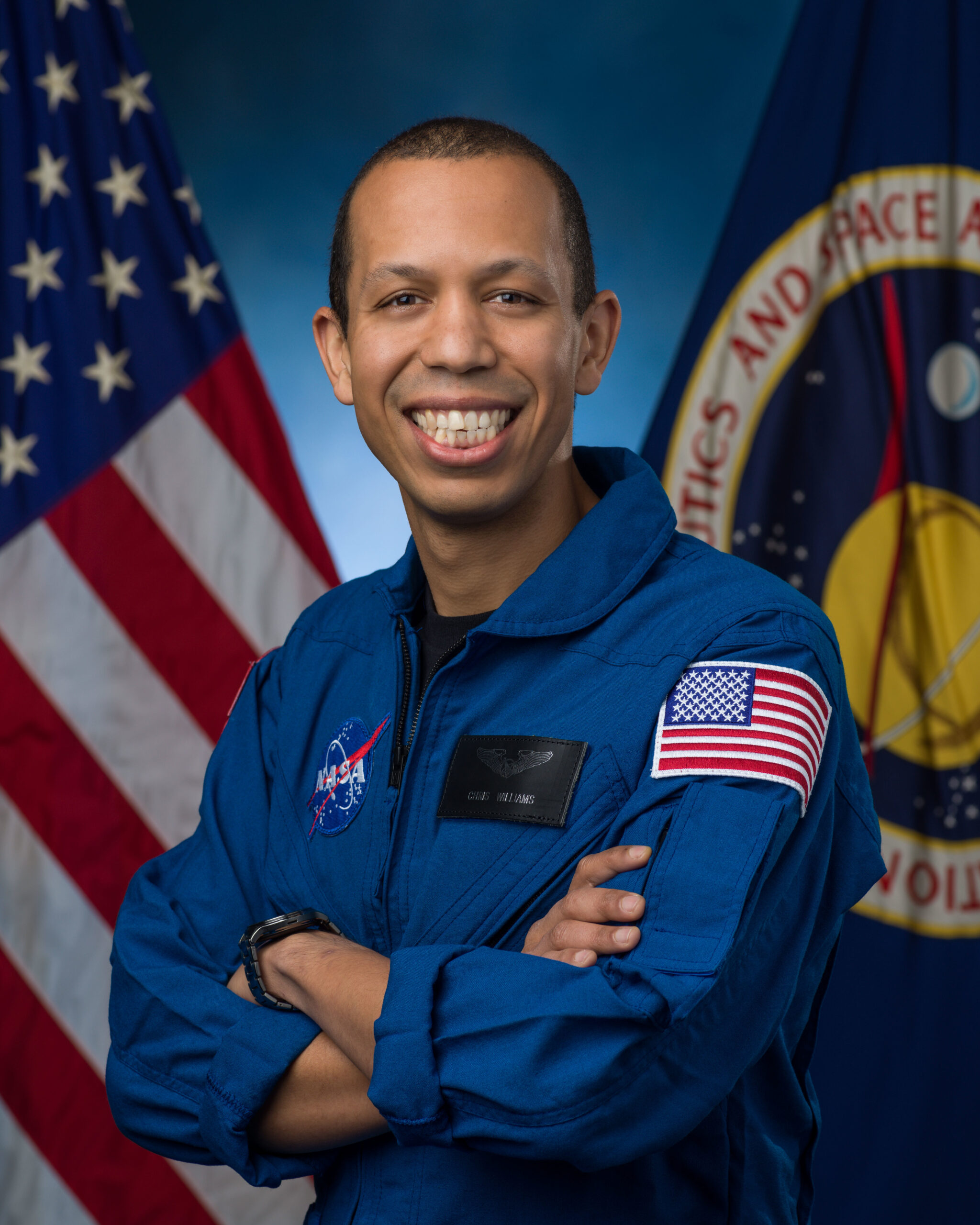 christopher williams portrait.jpg NASA astronaut Christopher Williams poses for a portrait at NASA’s Johnson Space Center in Houston, Texas.