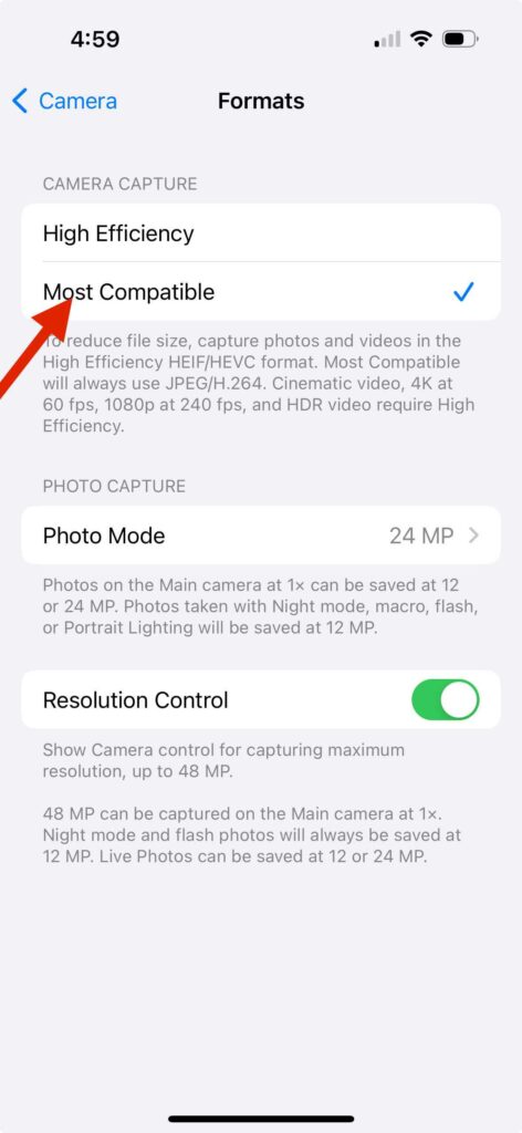 compressed how to enable 48 mp camera on iphone 15 3